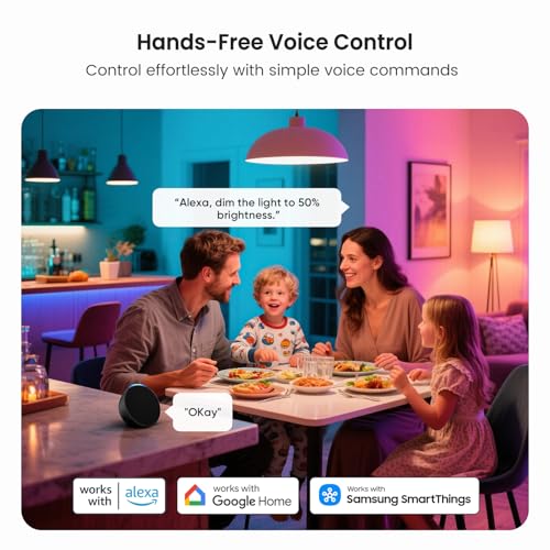 Smart Light Bulbs 4 Pack (4 Count)