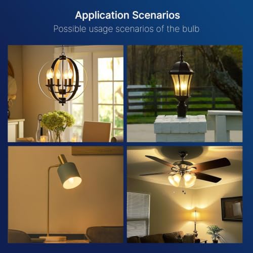 60W Equivalent LED Chandelier Light Bulbs (96 Count)