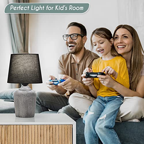 11.8’’ Small Table Lamps Set of 2 for Bedroom Kid’s Room Home Office (2 Count)