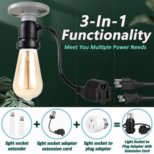 Light Socket Outlet Adapter