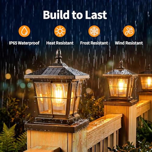 Solar Post Cap Light 4pack (4 Count)