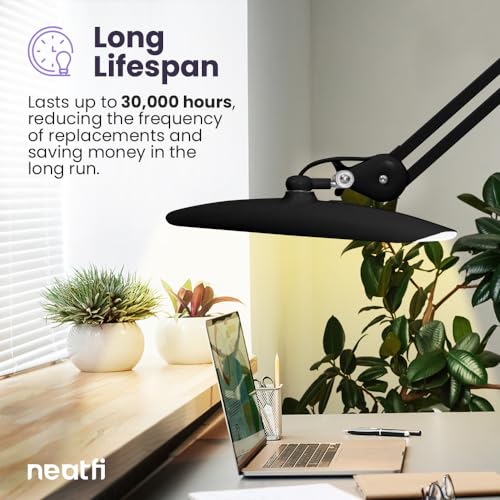 XL 2200 Lumens 20W LED Desk Lamp with Clamp