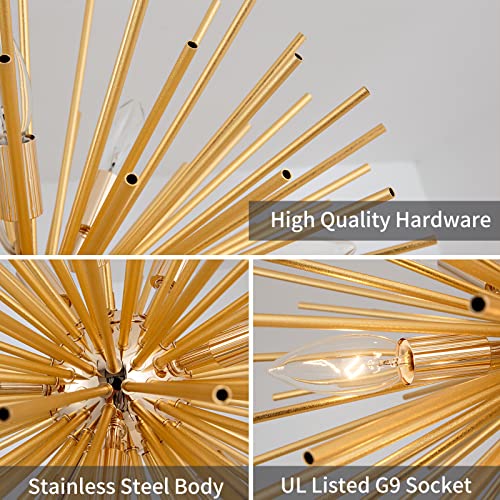 Modern Gold Sputnik Chandeliers