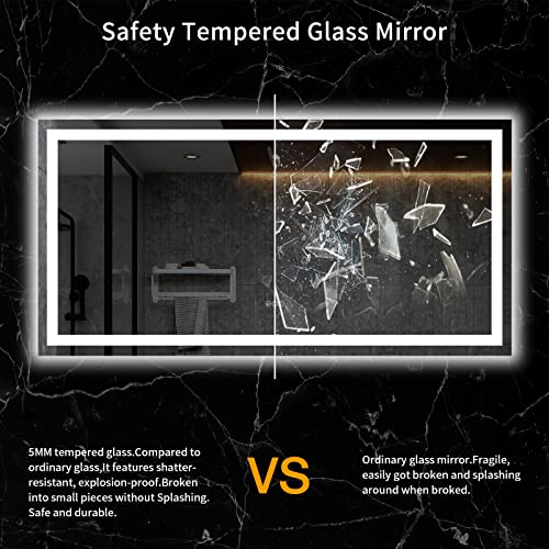 72"X36" LED Bathroom Mirror with Lights