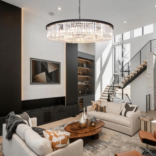 Modern Crystal Chandelier with 12 Lights