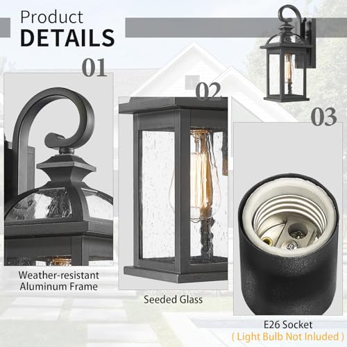 Dusk to Dawn Outdoor Lights Fixture Wall Mount