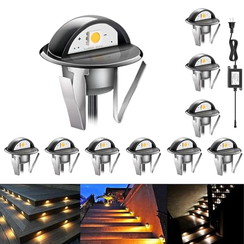 RNEHON Outdoor LED Deck Lights Kit (10 Count)