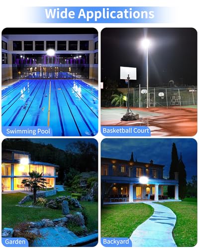 14400LM LED Flood Light Outdoor Plug in