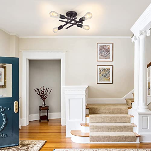 4 Light Semi Flush Mount Ceiling Light