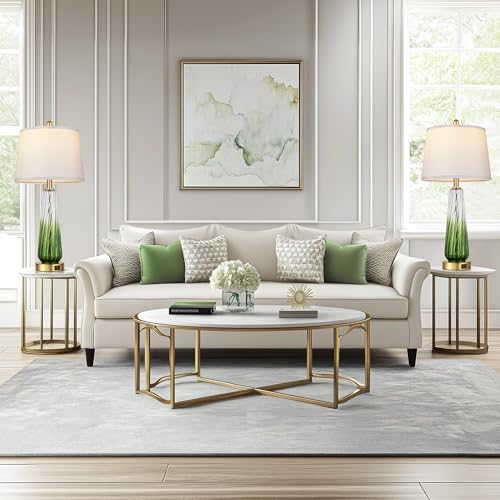 Modern Glass Table Lamps Set of 2 (2 Count)