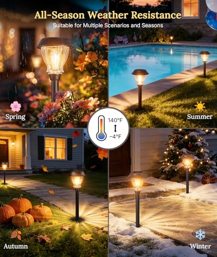 Solar Garden Lights Outdoor 6 Pack