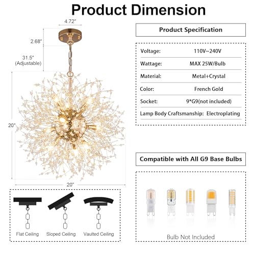 Firework Crystal Chandeler