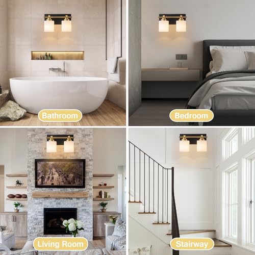 Modern Bathroom Light Fixtures Over Mirror (2 Count)