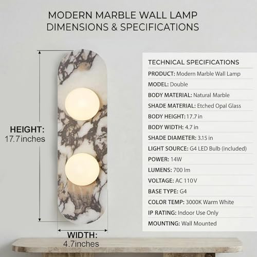 Natural Marble Wall Sconces