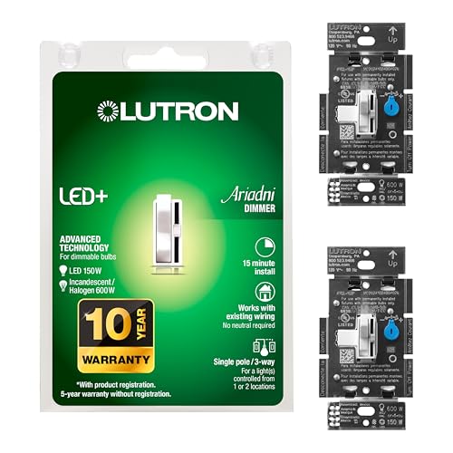 Ariadni Toggler LED+ Dimmer Switch (2 Count)