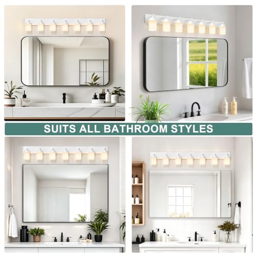 Bathroom Light Fixture White