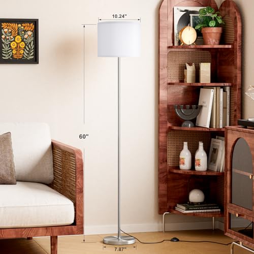 60'' Modern Floor Lamp with Shade