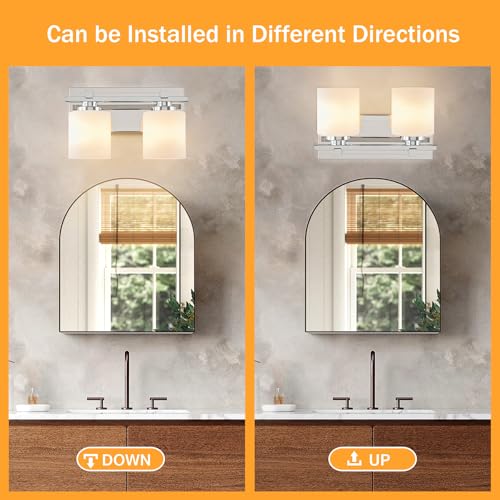 Modern Bathroom Light Fixtures Over Mirror