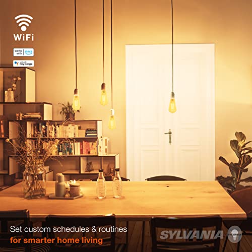 Sylvania WiFi LED Smart ST19 Amber Finish Light Bulb