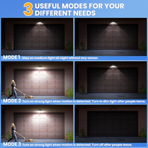 4 Packs] Solar Motion Sensor Outdoor Lights (4 Count)