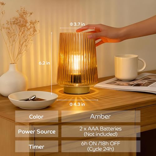 Battery Operated Decorative Lamp with Timer