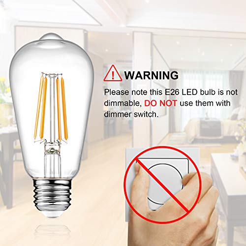 Vintage LED Edison Bulbs (8 Count)