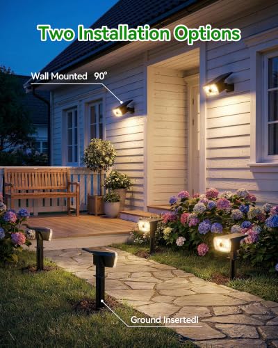 Solar Lights Outdoor Waterproof (4 Count)