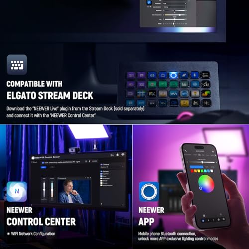 GL25C LED RGB Streaming Key Light
