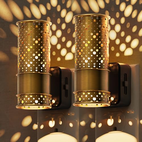Night Light 2 Pack Dimmable Night Lights Plug into Wall (2 Count)