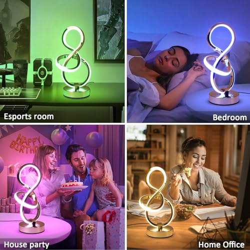 Modern Spiral Table Lamp