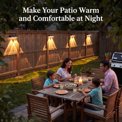 Solar Fence Lights Outdoor
