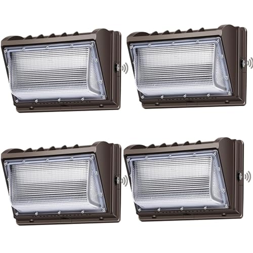 150W Wall Pack Lights Outdoor with Photocell Dusk to Dawn 4 Pack (4 Count)