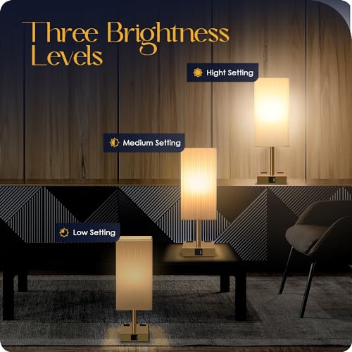 Bedside Lamp with USB Ports