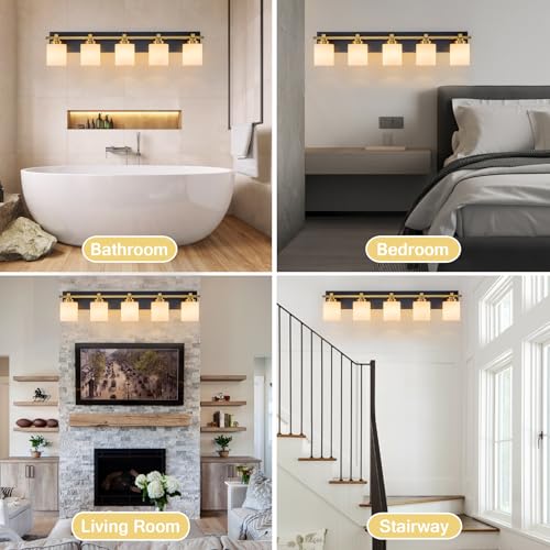 Modern Bathroom Light Fixtures Over Mirror