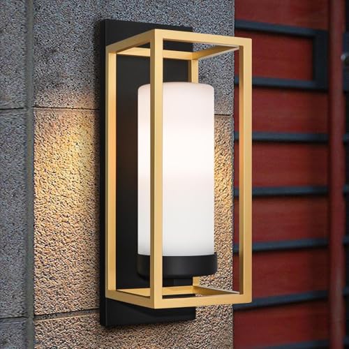 ALVIME Black and Gold Wall Sconce