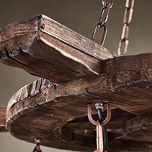 Vintage Industrial Chandelier with Rudder Design