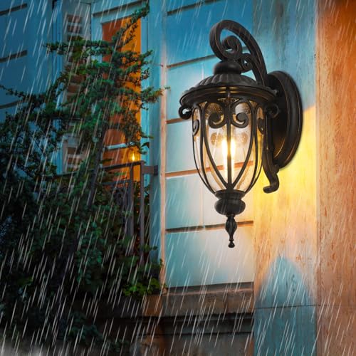 Large Dusk to Dawn Outdoor Wall Light for Garage