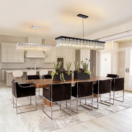 Rectangle K9 Crystal Chandelier