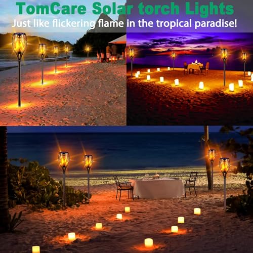 Flickering Flame Solar Torch Lights Outdoor (2 Count)