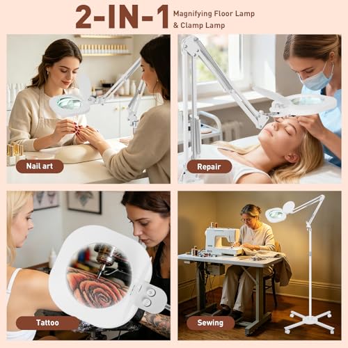 2200 Lumens 12X Esthetician Magnifying Lamp