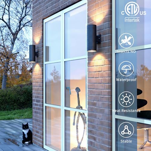 14" Modern Outdoor Porch Light in 2 Lights (4 Count)