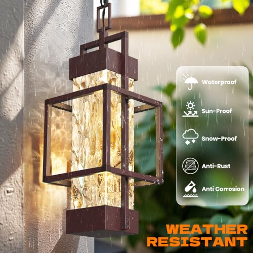 15'' Oil Rubbed Bronze Outdoor Indoor Pendant Celing Light Fixture
