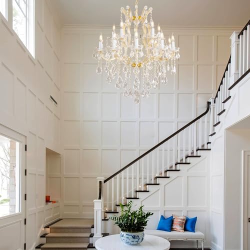 Crystal Chandelier for High Ceilings