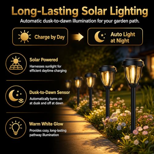 12 Pack Solar Lights Outdoor (12 Count)