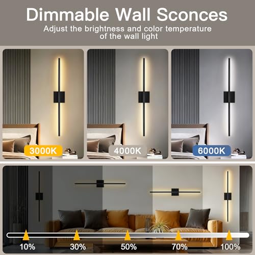 Battery Operated Wall Sconces Set of Two