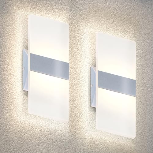 12 Inch Indoor LED Wall Sconce (2 Count)