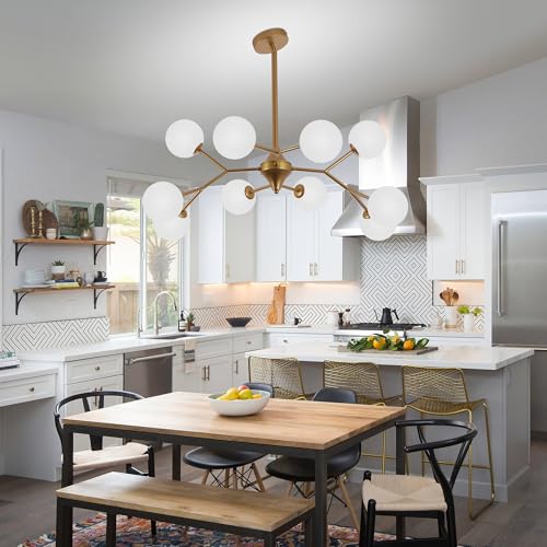 39" Reddsh Sand Gold Sputnik Chandelier 10