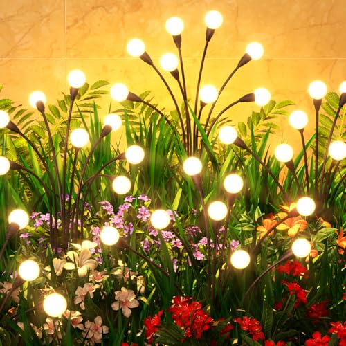 2 Pack Solar Garden Lights 16 LED (2 Count)