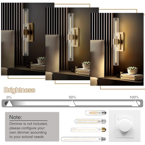 Wall Sconce 22.8'' Brass Sconce Wall Lighting