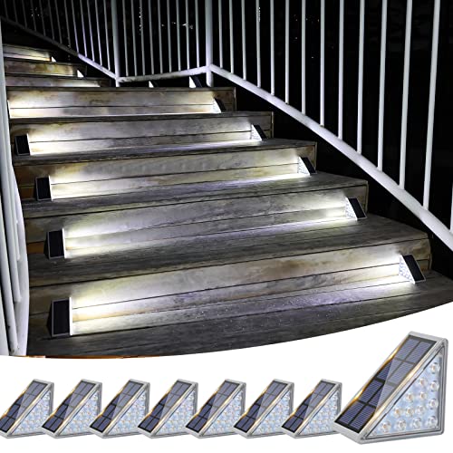 Solar Stair Lights 8 Pack (8 Count)
